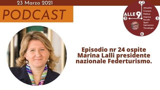 Episodio nr 24 ospite Marina Lalli presidente nazionale Federturismo.