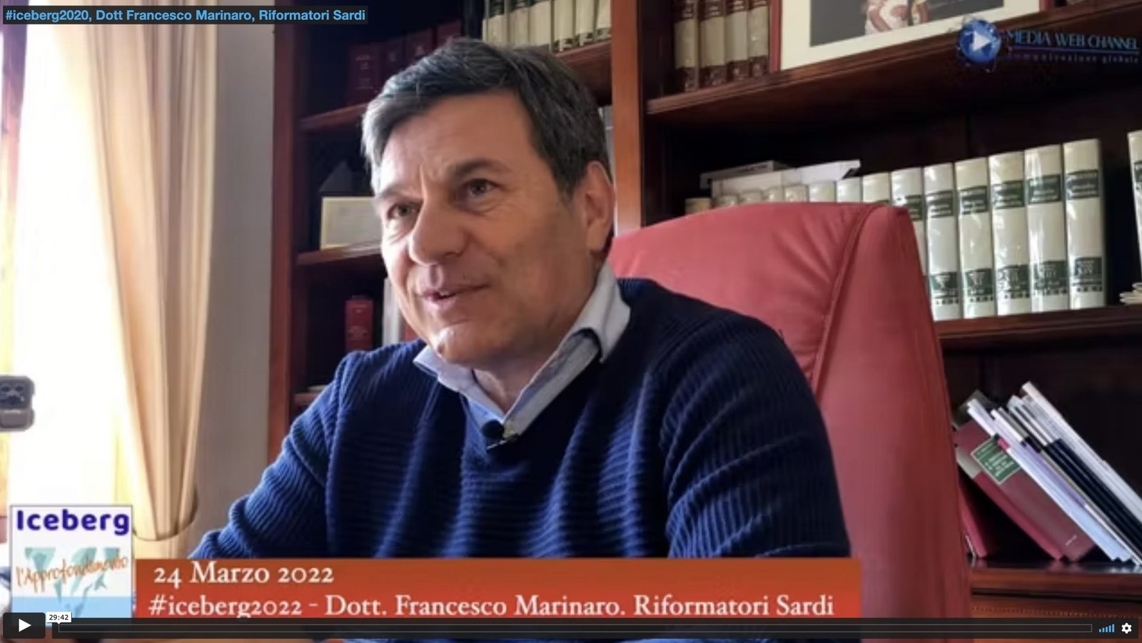 #iceberg2020, Dott Francesco Marinaro, Riformatori Sardi