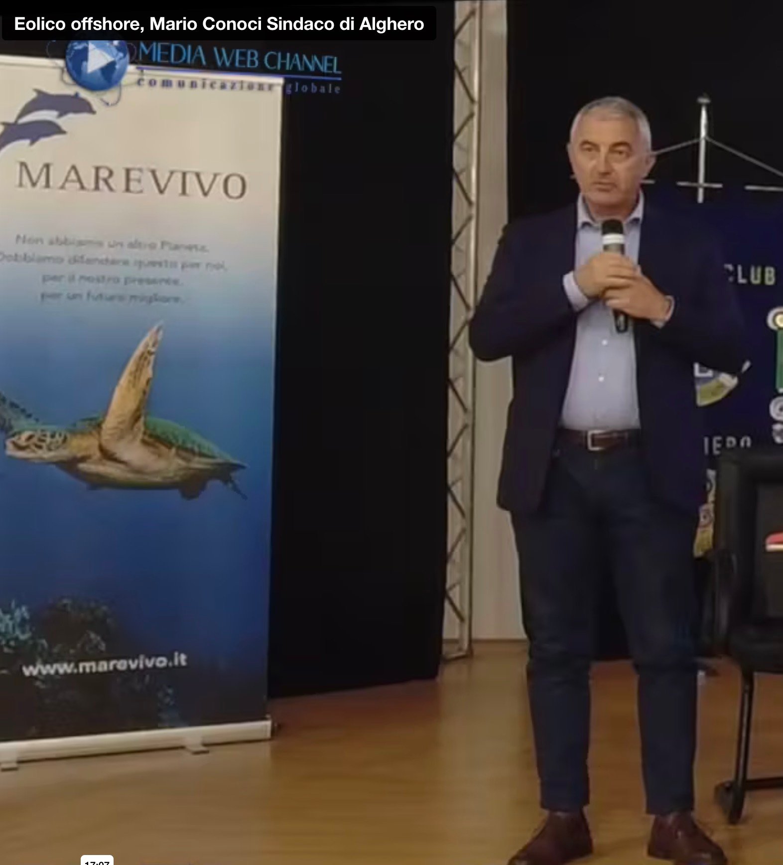 <strong>Eolico offshore, Mario Conoci Sindaco di Alghero</strong>